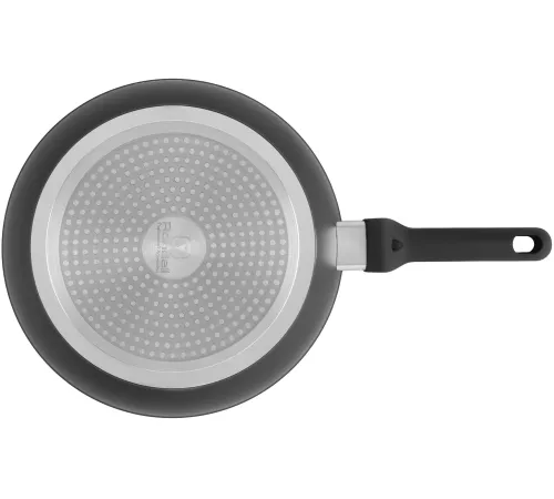 Сковорода Rondell Frank RDA-1374, круглая 28см, покрытие: Xylan Plus ручка несъемная (с крышкой), черный