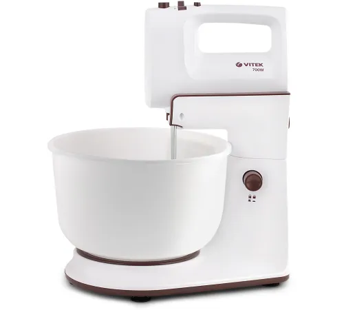 Миксер стационарный Vitek VT-1416 W 700Вт белый/коричневый