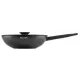Сковорода ВОК (WOK) Rondell Kontur RDA-1489 круглая 28см покрытие: Xylan Plus ручка несъемная (с крышкой) графитовый