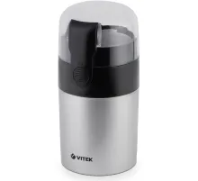 Кофемолка Vitek VT-1540 SR 120Вт сист.помол.:ротац.нож вместим.:40гр серебристый