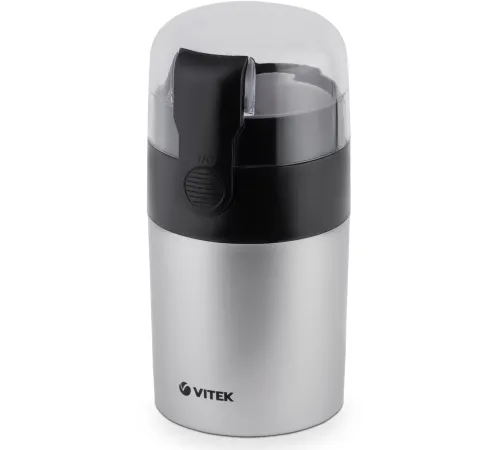 Кофемолка Vitek VT-1540 SR 120Вт сист.помол.:ротац.нож вместим.:40гр серебристый Кофемолка Vitek VT-1540 SR 120Вт сист.помол.:ротац.нож вместим.:40гр серебристый