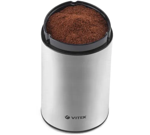 Кофемолка Vitek VT-1544 200Вт сист.помол.:ротац.нож вместим.:70гр стальной