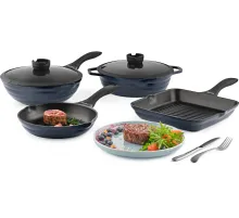 Сковорода-гриль Rondell Royal Blue RDA-1546 квадратная 28см покрытие: Eclipse ручка несъемная (без крышки) синий