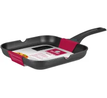 Сковорода-гриль Rondell Weiser RDA-1554 квадратная 28см покрытие: Xylan Plus ручка несъемная (без крышки) черный