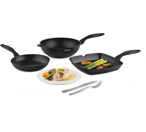 Сковорода Rondell Perfect RDA-1561, 28см, без крышки, черный