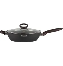 Сковорода ВОК (WOK) Rondell Tierno RDA-1581 круглая 28см покрытие: Xylan Plus ручка несъемная (с крышкой) черный