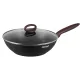 Сковорода ВОК (WOK) Rondell Tierno RDA-1581 круглая 28см покрытие: Xylan Plus ручка несъемная (с крышкой) черный