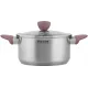 Кастрюля Rondell Bueno RDS-1588 4.8л. d=24см (с крышкой) стальной