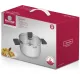 Кастрюля Rondell Quadro RDS-1596 3.1л. d=20см (с крышкой) стальной