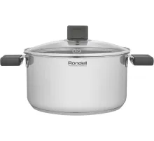 Кастрюля Rondell Quadro RDS-1597 5.1л. d=24см (с крышкой) стальной