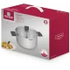 Кастрюля Rondell Quadro RDS-1597 5.1л. d=24см (с крышкой) стальной