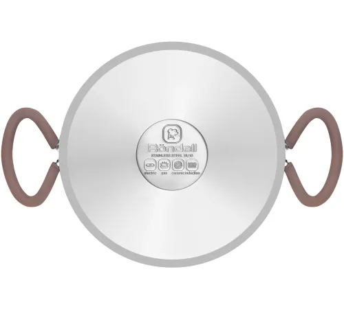 Кастрюля Rondell Etery RDS-1600 5.1л. d=24см (с крышкой) стальной