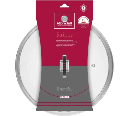 Крышка Rondell Stripes RDA-1621 d=26см Крышка Rondell Stripes RDA-1621 d=26см