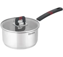 Ковш Rondell Stripes RDS-1635 2л. d=18см (с крышкой) стальной