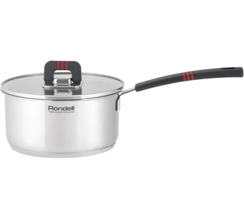 Ковш Rondell Stripes RDS-1635 2л. d=18см (с крышкой) стальной