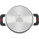 Кастрюля Rondell Stripes RDS-1637 2.8л. d=20см (с крышкой) стальной