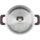 Кастрюля Rondell Stripes RDS-1638 5.2л. d=24см (с крышкой) стальной