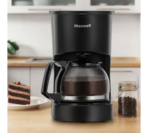 Кофеварка капельная Maxwell MW-1657 BK 600Вт черный Кофеварка капельная Maxwell MW-1657 BK 600Вт черный