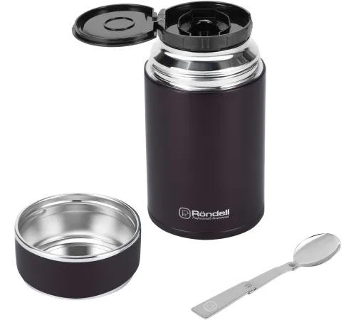 Термос для еды Rondell Tierno RDS-1661 0.7л. бордовый с чехлом картонная коробка Термос для еды Rondell Tierno RDS-1661 0.7л. бордовый с чехлом картонная коробка
