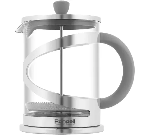 Френч-пресс Rondell Crystal Grey RDS-1669 1л стальной Френч-пресс Rondell Crystal Grey RDS-1669 1л стальной