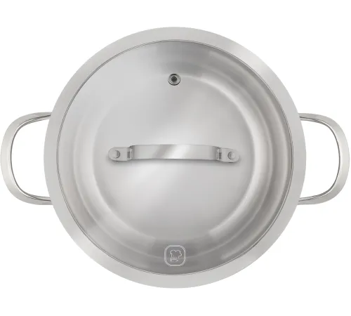 Кастрюля Rondell Calypso RDS-1672 5.8л. d=22см (с крышкой) стальной Кастрюля Rondell Calypso RDS-1672 5.8л. d=22см (с крышкой) стальной