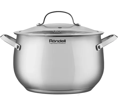 Кастрюля Rondell Calypso RDS-1672 5.8л. d=22см (с крышкой) стальной Кастрюля Rondell Calypso RDS-1672 5.8л. d=22см (с крышкой) стальной