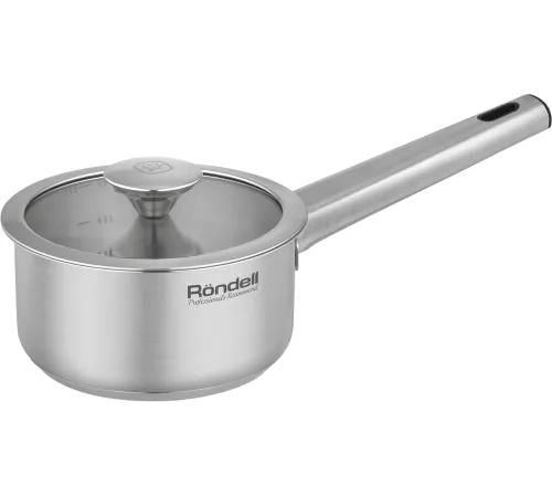 Ковш Rondell Modern RDS-1745, 0.9л, с крышкой, стальной