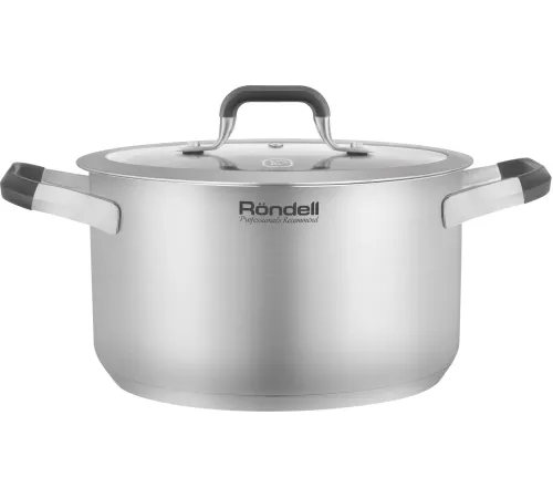 Кастрюля Rondell Stolz RDS-1754 5.2л. d=24см (с крышкой) стальной Кастрюля Rondell Stolz RDS-1754 5.2л. d=24см (с крышкой) стальной
