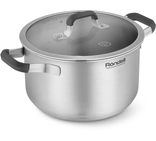 Кастрюля Rondell Stolz RDS-1753 3.2л. d=20см (с крышкой) стальной Кастрюля Rondell Stolz RDS-1753 3.2л. d=20см (с крышкой) стальной