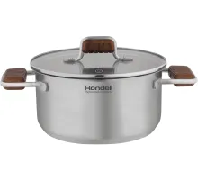 Кастрюля Rondell Fjord RDS-1792 5.2л. d=24см (без крышки) стальной