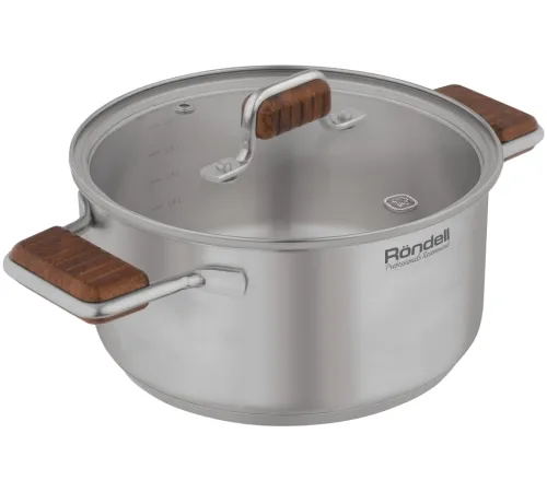 Кастрюля Rondell Fjord RDS-1791 3.2л. d=20см (без крышки) стальной