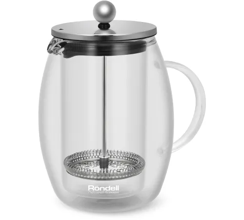 Френч-пресс Rondell Calypso RDS-1822 1л прозрачный Френч-пресс Rondell Calypso RDS-1822 1л прозрачный