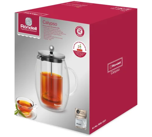 Френч-пресс Rondell Calypso RDS-1821 0.6л стальной