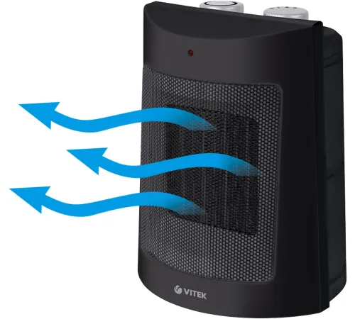 Тепловентилятор Vitek Midnight VT-2064 1800Вт черный Тепловентилятор Vitek Midnight VT-2064 1800Вт черный