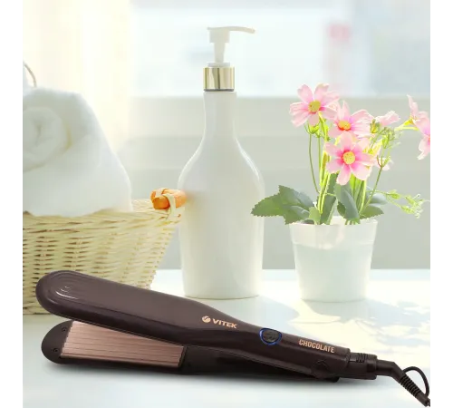 Щипцы Vitek Chocolate VT-2502 62Вт разноцветный макс.темп.:220С покрытие:керамико-турмалиновое Щипцы Vitek Chocolate VT-2502 62Вт разноцветный макс.темп.:220С покрытие:керамико-турмалиновое
