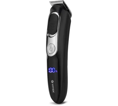 Триммер Vitek VT-2549 BK Питание сеть/аккумулятор. Встроенная аккумуляторная батарея Li-ion 700 mAh 3,7V. Время зарядки 90мин. Время автономной работы 45мин. Влажная очистка. Детальный триммер. Индикатор зарядки. ЖК дисплей с индикацией процента зарядки б Триммер Vitek VT-2549 BK Питание сеть/аккумулятор. Встроенная аккумуляторная батарея Li-ion 700 mAh 3,7V. Время зарядки 90мин. Время автономной работы 45мин. Влажная очистка. Детальный триммер. Индикатор зарядки. ЖК дисплей с индикацией процента зарядки б