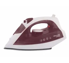 Утюг Maxwell MW-3006, 2400Вт, белый/бордовый