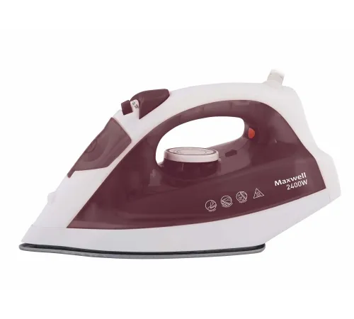 Утюг Maxwell MW-3006, 2400Вт, белый/бордовый Утюг Maxwell MW-3006, 2400Вт, белый/бордовый