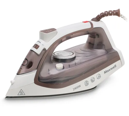 Утюг Maxwell MW-3047 2400Вт белый/коричневый Утюг Maxwell MW-3047 2400Вт белый/коричневый