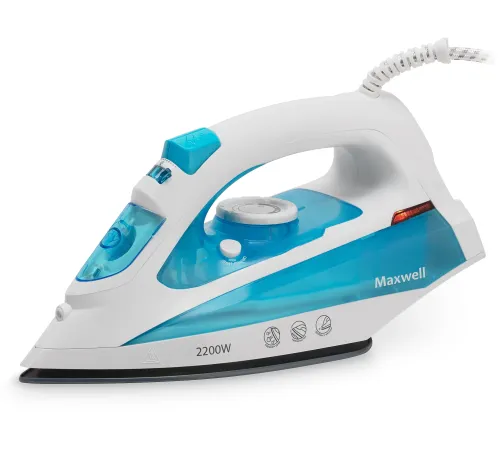 Утюг Maxwell MW-3055 2200Вт белый/синий Утюг Maxwell MW-3055 2200Вт белый/синий