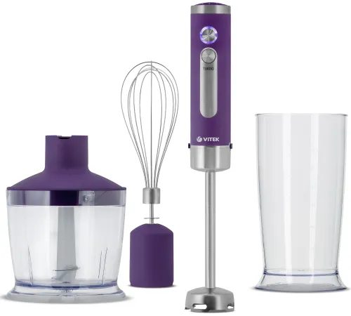 Блендер погружной Vitek VT-3408, 800Вт, фиолетовый Блендер погружной Vitek VT-3408, 800Вт, фиолетовый