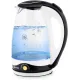 Чайник электрический Vitek VT-7027 1.8л. 2200Вт черный корпус: стекло