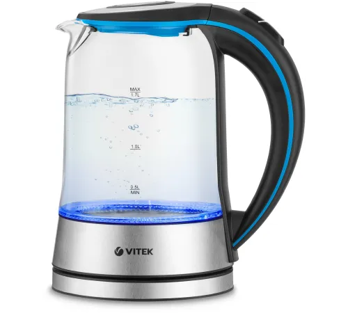Чайник электрический Vitek VT-7028 1.7л. 2200Вт прозрачный корпус: стекло Чайник электрический Vitek VT-7028 1.7л. 2200Вт прозрачный корпус: стекло