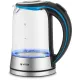 Чайник электрический Vitek VT-7028 1.7л. 2200Вт прозрачный корпус: стекло