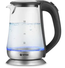 Чайник электрический Vitek VT-7036 1.7л. 2200Вт прозрачный корпус: стекло