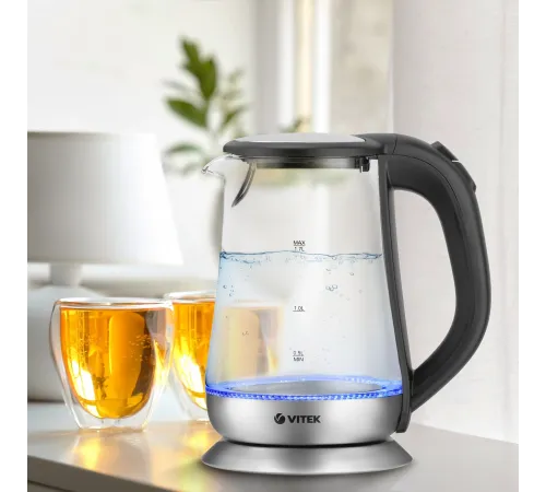 Чайник электрический Vitek VT-7036 1.7л. 2200Вт прозрачный корпус: стекло Чайник электрический Vitek VT-7036 1.7л. 2200Вт прозрачный корпус: стекло