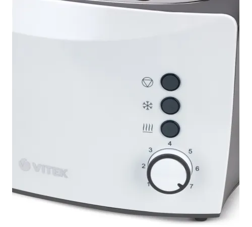 Тостер Vitek VT-7166 800Вт черный/белый Тостер Vitek VT-7166 800Вт черный/белый