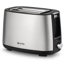 Тостер Vitek VT-7170 750Вт черный/стальной