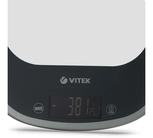 Весы кухонные электронные Vitek Graphite VT-8013 макс.вес:10кг Весы кухонные электронные Vitek Graphite VT-8013 макс.вес:10кг