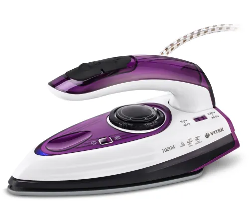 Утюг дорожный Vitek VT-8305 1000Вт белый/фиолетовый Утюг дорожный Vitek VT-8305 1000Вт белый/фиолетовый
